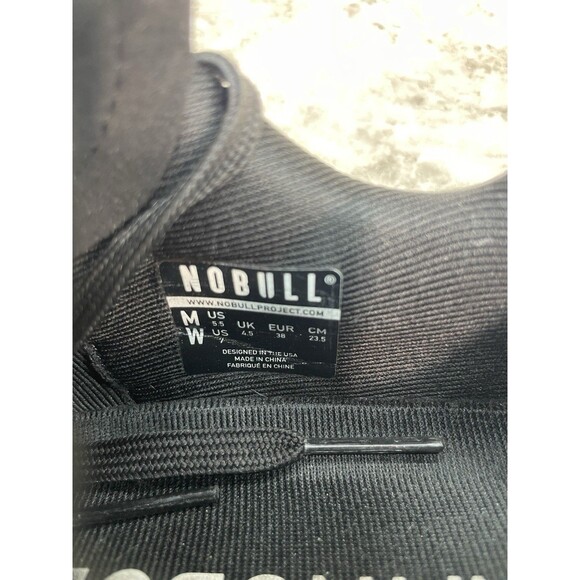 Nobull Men’s 5.5 Women’s 7 Trainer Sneaker Black/Gray Gum Gym Shoe EUC - Picture 6 of 9